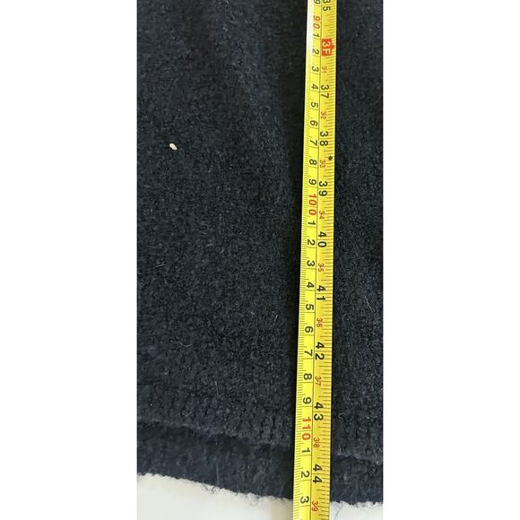 Abercrombie & Fitch Boucle Off The Shoulder Black Maxi Dress Sweater XLP Petite - Picture 9 of 11